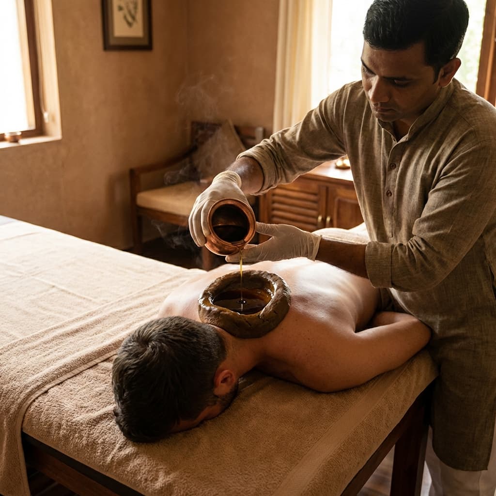 Greeva Basti + Full Body Abhyanga